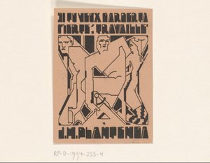 Ex libris af J.H. Plantenga af Reijer Stolk