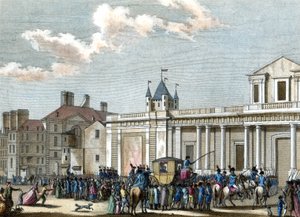 Den kongelige familie ved templet af Reiner Vinkeles