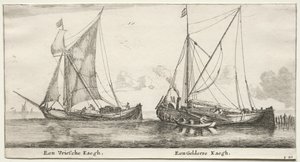 Amsterdams skibe: En frisisk bilander. En Gelderland Bilander.