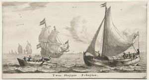 Amsterdams skibe: Two Pier Boats. af Reinier Nooms