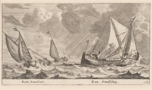 En Damschuit og en "Smalschip" af Reinier Nooms, called Zeeman