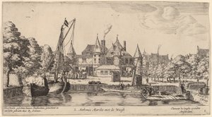 Nieuwmarkt med St. Anthonis Waag (S. Anthonis Markt med Waegh) af Reinier Nooms, called Zeeman