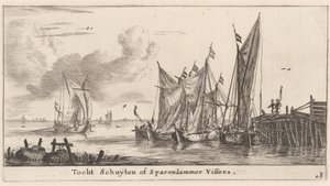 "Tocht Schuiten" eller Spaarndam Fiskerbåde af Reinier Nooms, called Zeeman