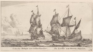 To handelsmænd: "Geele Fortuÿn", handel i Østersøen og "Liefde", handel i Norge