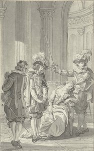 Illustration til skuespillet Ines de Castro af Rhijnvis Feith af Reinier Vinkeles (I)