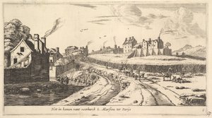 Indgang til forstaden Saint Marceau nær Paris, 1600-tallet.