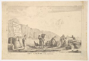 Havnescene, 1600-tallet. af Reinier Zeeman