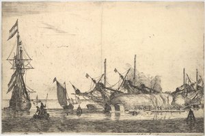 Skibe sørget for tætning af skroget, 1600-tallet.