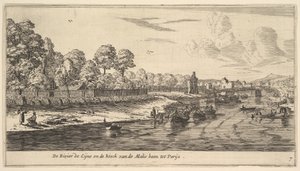 Seinen ved Bend of the Mall, 1600-tallet. af Reinier Zeeman