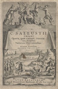 En kejser og retfærdighed på triumfvogn Titelblad for: A. Thysius jr., Opera, quæ extant, omnia, 1649 af Reinier van Persijn
