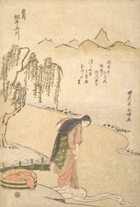Chofu Tamagawa, Musashi-provinsen, ikke? 1791. , myg. 1791. af Chōkyōsai Eiri