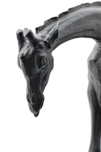 Stor giraf med sænket hoved, modelleret 1909-10, støbt før 1913 (bronze) (se også 3084917-43) af Rembrandt Bugatti