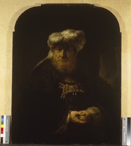 En mand i orientalsk dragt, omkring 1639 (olie på træpanel) af Rembrandt Harmensz. van Rijn