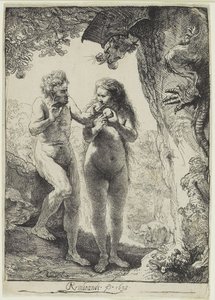 Adam og Eva af Rembrandt van Rijn