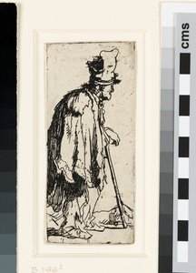 Tigger med en forkrøblet hånd, ca. 1629 (ætsning) af Rembrandt van Rijn