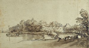 Bend i Amstel nær Kostverloren House, begyndelsen af 1650