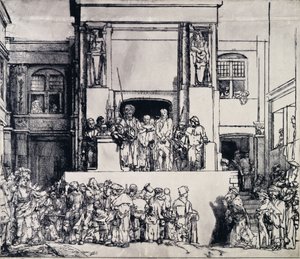 Kristus præsenteret for folket, 1655 af Rembrandt van Rijn