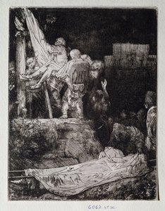 Tegning af Rembrandt Harmenszoon van Rijn (1606-1669) Firenze, Uffizi (Kontorer), Gabinetto Disegni og Stampe af Rembrandt van Rijn