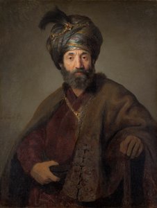 Mand i orientalsk kostume, ca. 1635 (olie på lærred) af Rembrandt van Rijn