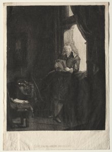 Portræt af Jan Six (radering) af Rembrandt Harmensz. van Rijn
