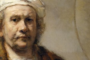 Rembrandt - Selvportræt (detaljer) af Rembrandt Harmensz. van Rijn