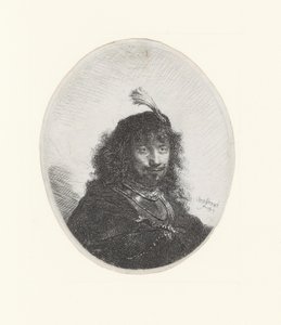 Rembrandt miekan ja jalohaikaran kanssa af Rembrandt Harmensz. van Rijn