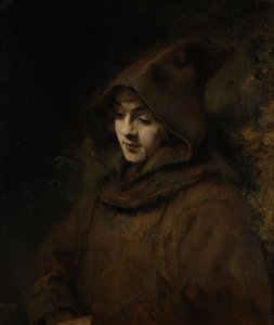 Rembrandts søn Titus i en munkevane af Rembrandt van Rijn