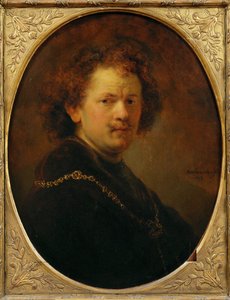 Selvportræt med bart hoved ... af Rembrandt Harmensz. van Rijn