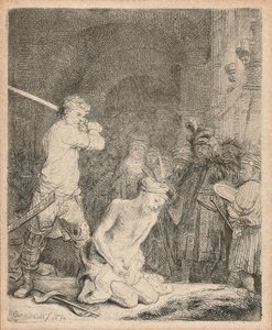 Halshugningen af Johannes Døberen, 1640 af Rembrandt van Rijn
