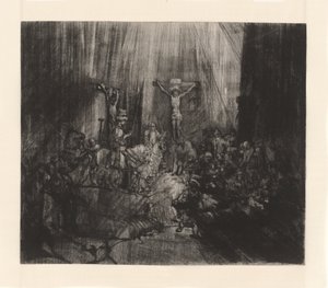 De tre kors, ca. 1653-55 (kobberstik)