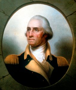 George Washington 1732-99, første præsident for USA 1789-97. af Rembrandt Peale