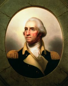 Portræt af George Washington i koøje af Rembrandt Peale