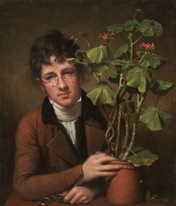 Rubens Peale med en geranium af Rembrandt Peale