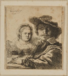 En maler og hans kone af Rembrandt van Rijn