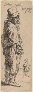 En bonde, der svarer: "Dats niet" (det er ingenting) af Rembrandt van Rijn