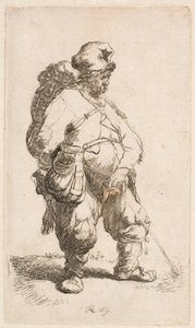 En mand, der tisser af Rembrandt van Rijn