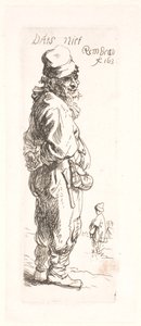 En bonde: den anden i parret, der svarer af Rembrandt van Rijn