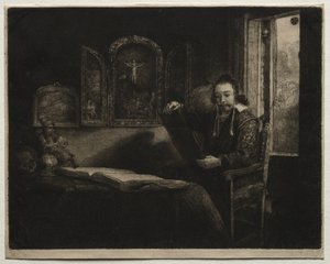 Abraham Francen, apoteker af Rembrandt van Rijn