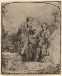 Abraham og Isak af Rembrandt van Rijn
