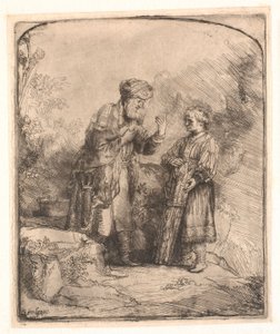 Abraham og Isak af Rembrandt van Rijn