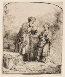 Abraham og Isak af Rembrandt van Rijn