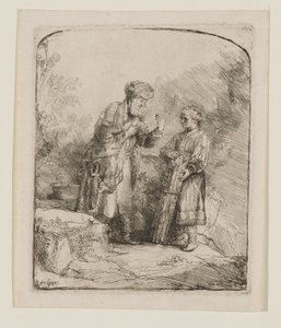 Abraham og Isak af Rembrandt van Rijn