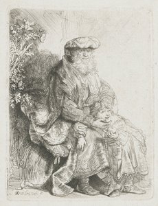 Abraham kærtegner Isak Jakob kærtegner Benjamin af Rembrandt van Rijn