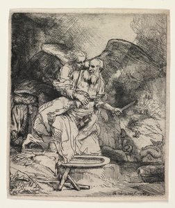 Abrahams Offer, 1655. af Rembrandt van Rijn
