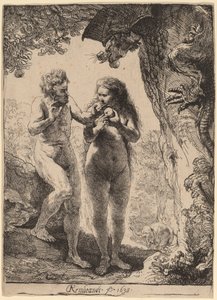 Adam og Eva af Rembrandt van Rijn