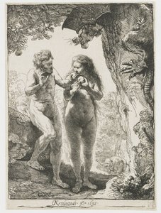 Adam og Eva af Rembrandt van Rijn