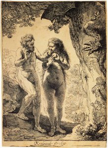 Adam og Eva, 1638. af Rembrandt van Rijn