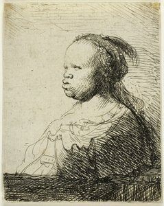 En afrikansk kvinde af Rembrandt van Rijn