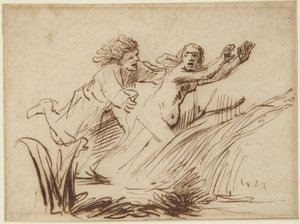 Apollo og Daphne af Rembrandt van Rijn