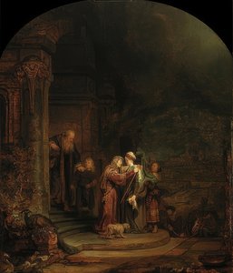 Møde mellem Maria og Elisabeth. 1640 af Rembrandt van Rijn